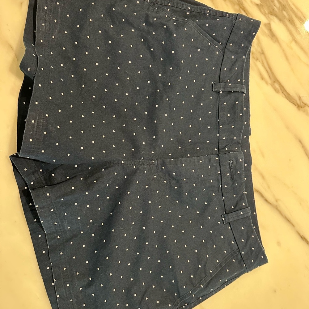 Columbia Blue Polka Dot Women's Shorts